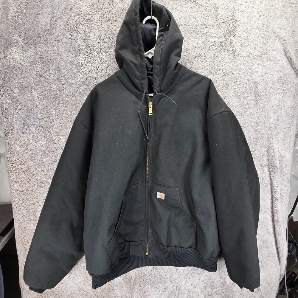Carhartt Jacket Mens 2XLT Black Extremes Arctic Active Workwear Quilt Lined
